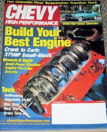 CHEVY HIGH PERFORMANCE 2003 SEPT - YOUR 1st MOUSE